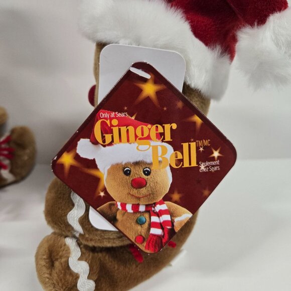 2004 Sears Exclusive Charity Gingerbread Plush Set | Ginger Bell Beanbag Dolls - Picture 11 of 15